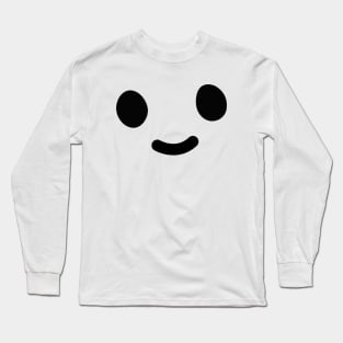 Smiley Doodle Friend - Black Long Sleeve T-Shirt